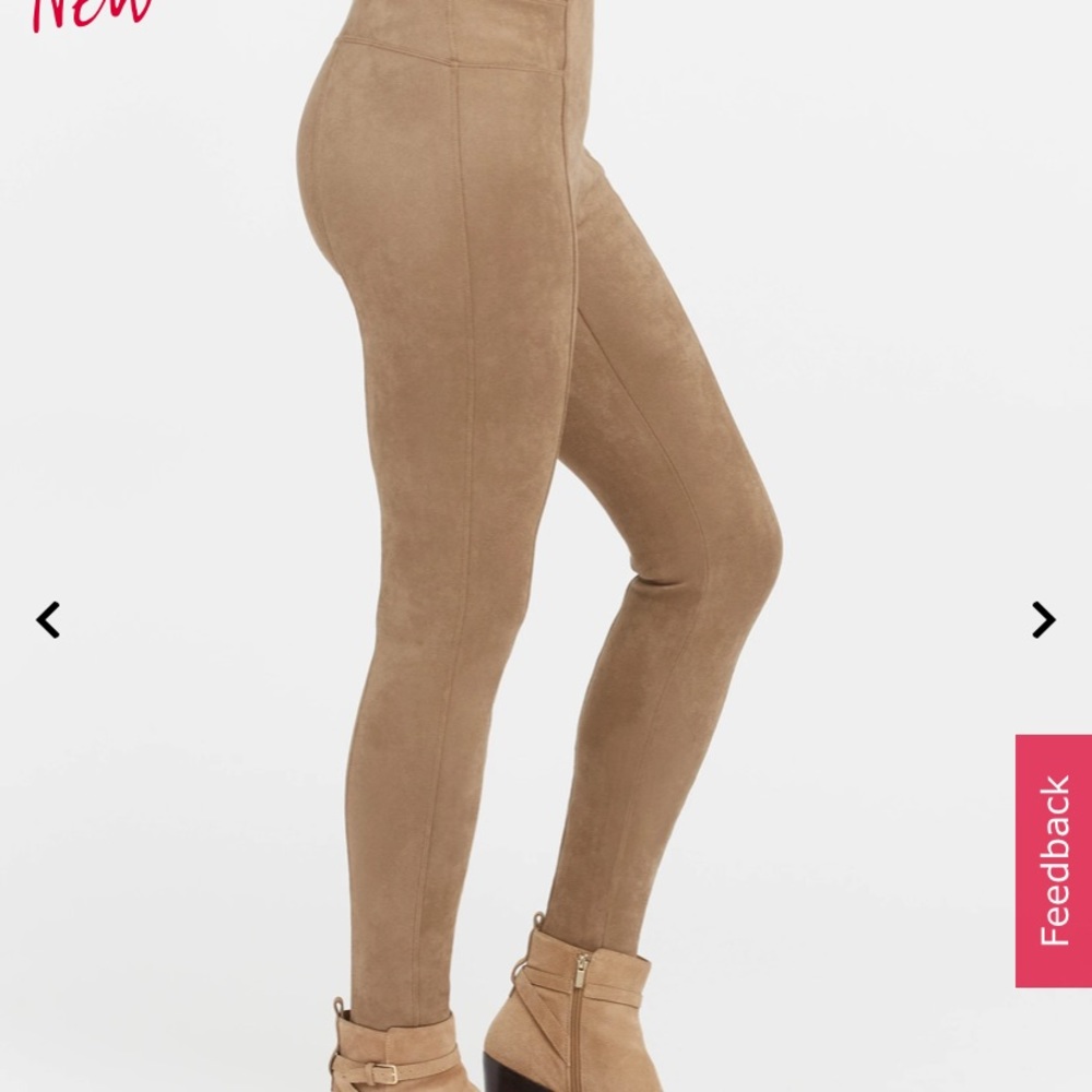 Spanx Faux Suede Leggings Petite Medium